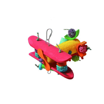 Collapet Bamboo Airplane For Cats Helping To Keep Them Physically Fit And Mentally Stimulated, Multicolour