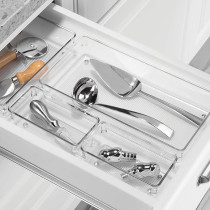 Idesign Plastic Linus Draw Organizer, Clear