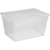 Sterilite 56 Quart Storage Box, Clear
