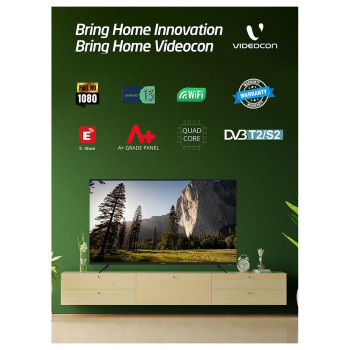 Videocon 40 Inch Edgeless Full Hd Android 14 Smart TV Google Play, Netflix, Youtube, Wifi, E40EL1100