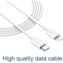 USB To Lightning Data Sync And Charging Cable For Apple iPhone White/Silver