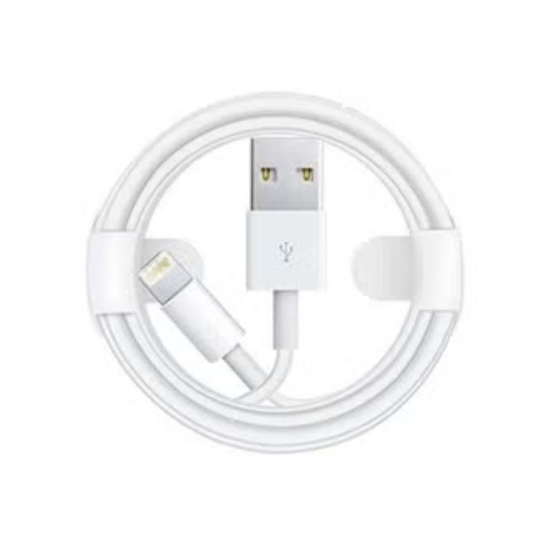 USB To Lightning Data Sync And Charging Cable For Apple iPhone White/Silver