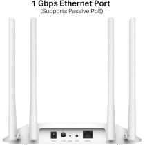 TP-Link TL-WA1201 Access Point Dual Band AC1200, Supports Passive PoE, Supports Access Point, Range Extender, Multi-SSID, and Client modes, Boosted Coverage