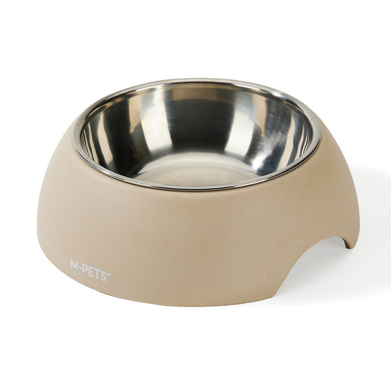 M-Pets Eco Bamboo Bowl Sand For Dog And Cat, Medium (350Ml)