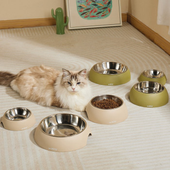 M-Pets Eco Bamboo Bowl Sand For Dog And Cat, Medium (350Ml)