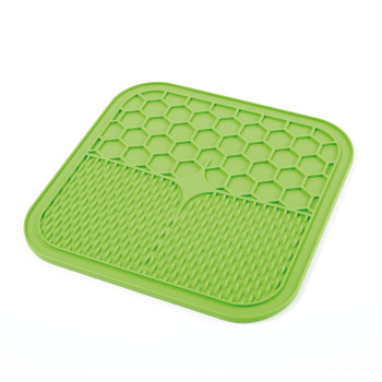 M-Pets Lecca Mat For Dog And Cat Green, Small (15 x 15 x 1 Cm)