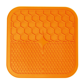 M-Pets Lecca Mat For Dog And Cat Orange Large (30 x 30 x 1 Cm)
