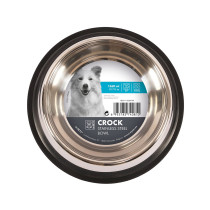 M-Pets Crock Stainless Steel Bowl For Dog, Xl (1560Ml)