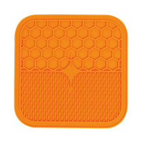 M-Pets Lecca Mat For Cat And Dog Orange, Medium (21 x 21 x 1 Cm)