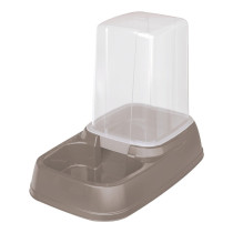 Georplast Eat And Drink Dispenser For Dog And Cat, 8 Liter, Grey