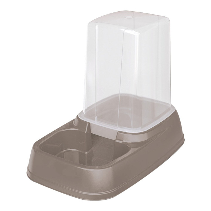 Georplast Eat And Drink Dispenser For Dog And Cat, 8 Liter, Grey