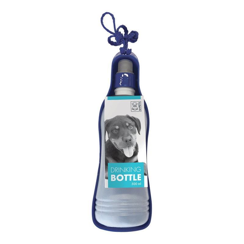 M-Pets Dog Drinking Bottle, Light Weight, Sturdy Plastic Frame, 500Ml