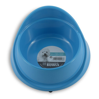 M-Pets Melamine Single Fashion Bowl For Dog, 450Ml (Blue)