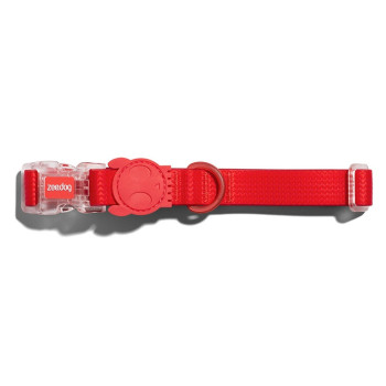 Zee.Dog Neopro Coral Collar Adjustable Fit, For Dog, Large (40-65 cm), Red