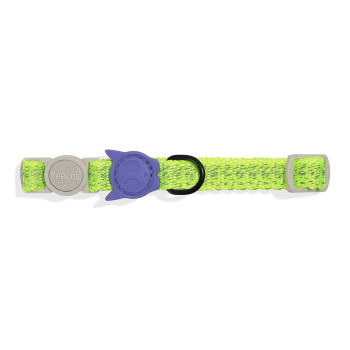 Zee.Cat Nox Lumen Cat Collar Adjustable Fit, For Cat, Lemon Green
