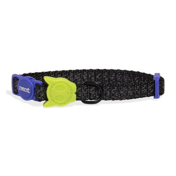 Zee.Cat Nox Cat Collar Adjustable Fit, For Cat, Black