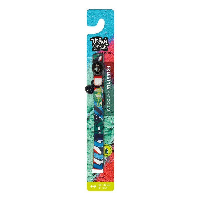 M-Pets Freestyle Cat Eco Collar Adjustable Fit, (20-30 cm)