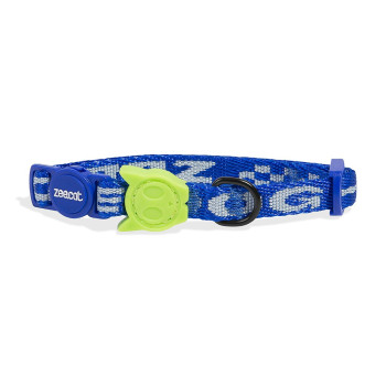 Zee.Cat Astro Cat Collar One Size Fits All, Adjustable Fit, Blue