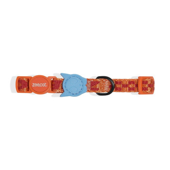 Zee.Cat Gibson Cat Collar One Size Fits All, Adjustable Fit, Orange