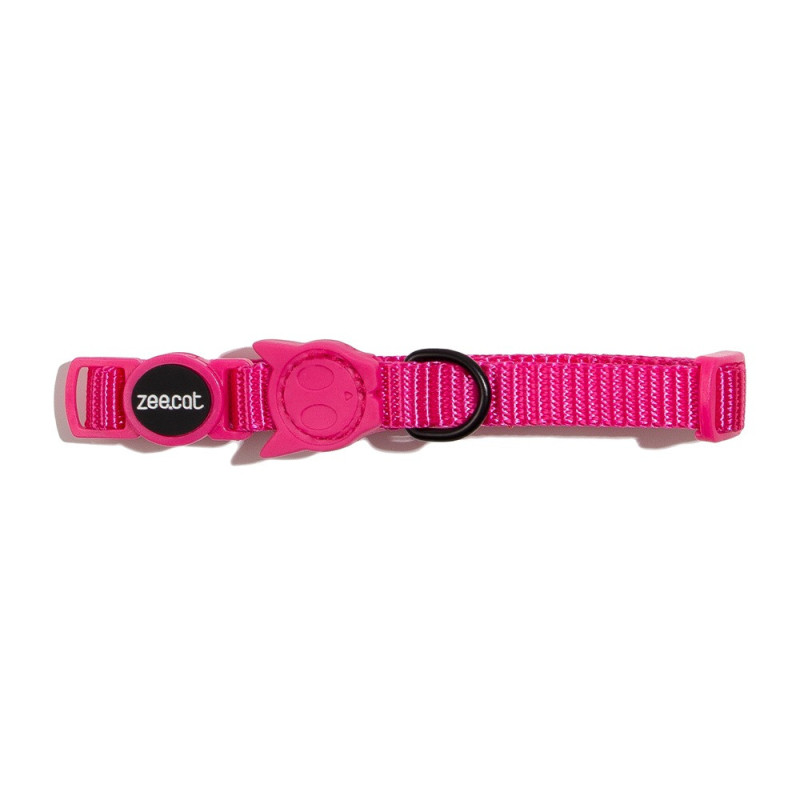 Zee.Cat Pink Led Cat Collar One Size Fits All, Adjustable Fit, Pink