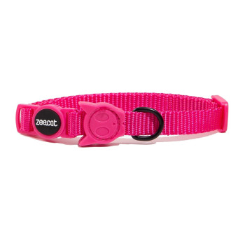 Zee.Cat Pink Led Cat Collar One Size Fits All, Adjustable Fit, Pink