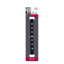 M-Pets Diamonds Cat Collar One Size Fits All, Adjustable, Black