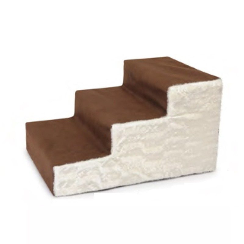 Fabotex Ladder Bed Sofa Scaletta Scendiletto Sfoderabile, 60 x 39 x 33 cm, White/Brown