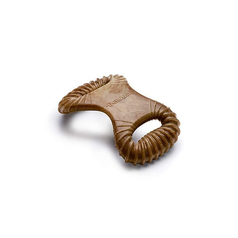 Benebone Dental Dog Chew Toy For Aggressive Chewers Bacon Flavour, Small, Brown