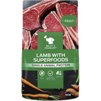 Billy + Margot Adult Lamb with Superfoods Pouch, 150 Gram