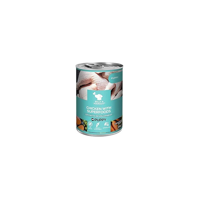 Billy + Margot Chicken With Superfoods Growth Development For Puppy, 395 Gram