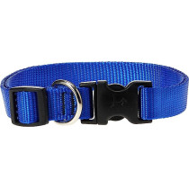 Lupinepet 9-14 Inch Basics Adjustable Collar, 3/4 Inch Width For Medium Dogs, Blue