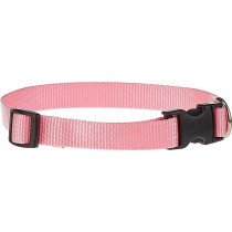 Lupinepet 13-22 Inch Basics Adjustable Collar, 3/4 Inch Width For Medium Dogs, Pink