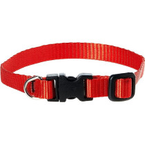 Lupinepet 8-12 Inch Basics Adjustable Collar, 1/2 Inch Width For Small Dogs, Red