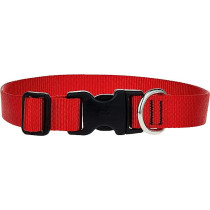 Lupinepet 12-20 Inch Basics Adjustable Collar, 1 Inch Width For Large Dogs, Red
