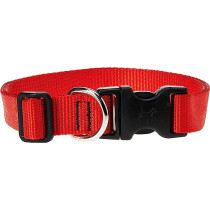 Lupinepet 16-28 Inch Basics Adjustable Collar, 1 Inch Width For Large Dogs, Red