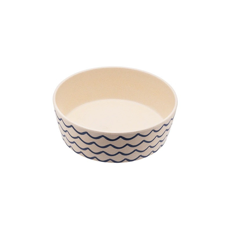 Beco Bamboo Printed Bowl Save The Waves For Dogs, Large