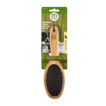 Mikki Bamboo Ball Pin Brush, Handmade From Natural Sustainable Bamboo, Large