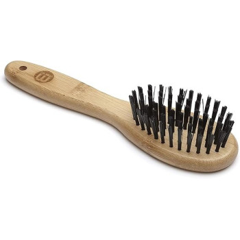 Mikki Bamboo Bristle Brush For Grooming Dog, Cat, Puppy, Small