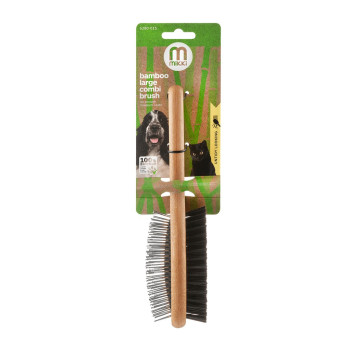 Mikki Bamboo Combi Brush Eco-Friendly Bamboo, Comfortable Bristles, Large