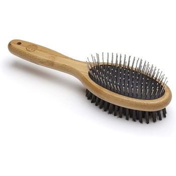 Mikki Bamboo Combi Brush Eco-Friendly Bamboo, Comfortable Bristles, Large