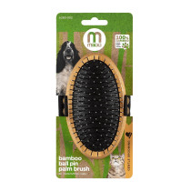 Mikki Bamboo Palm Brush, For Dog, Cat, Puppy With Medium And Thick Hair Coats, Ball Pin