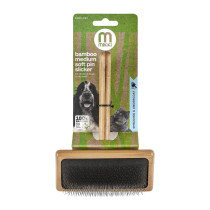 Mikki Bamboo Soft Pin Slicker For Dog, Cat, Puppy, Medium
