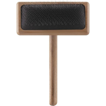 Mikki Bamboo Soft Pin Slicker For Dog, Cat, Puppy, Medium