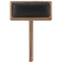 Mikki Bamboo Soft Pin Slicker For Dog, Cat, Puppy, Medium