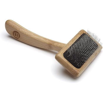 Mikki Bamboo Soft Pin Slicker For Dog, Cat, Puppy, Small