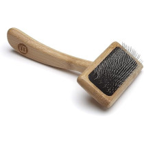 Mikki Bamboo Soft Pin Slicker For Dog, Cat, Puppy, Small