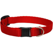 Lupinepet Basic Solids Safety Cat Collar Adjustable Fit, Red