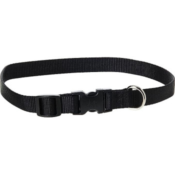 Lupinepet Dog Collar 13/22, 3/4 Inch Width, Black
