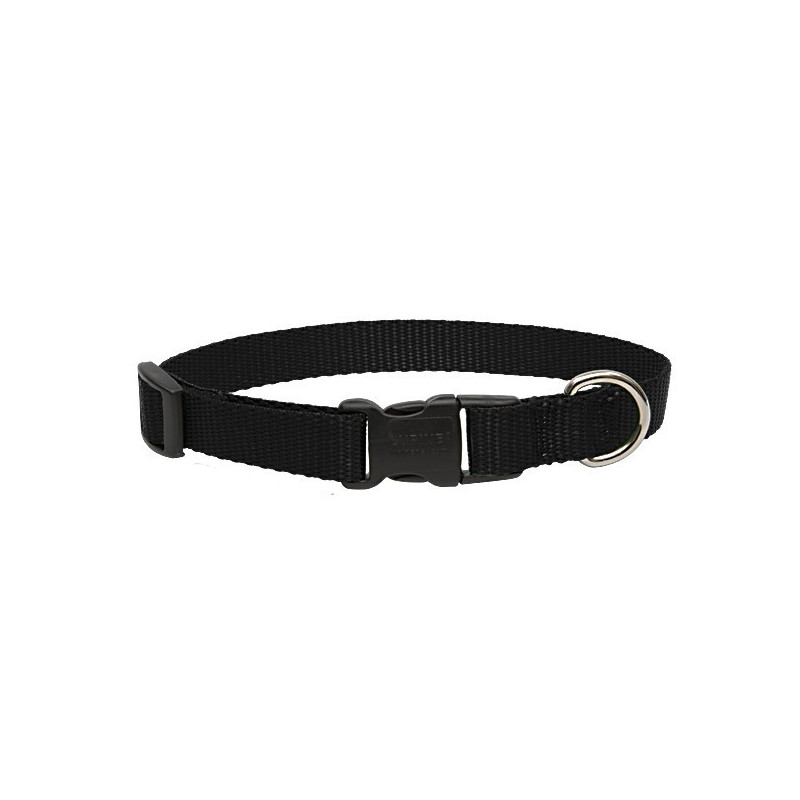Lupinepet Dog Collar 9-14 Inch, 3/4 Inch Width, Black