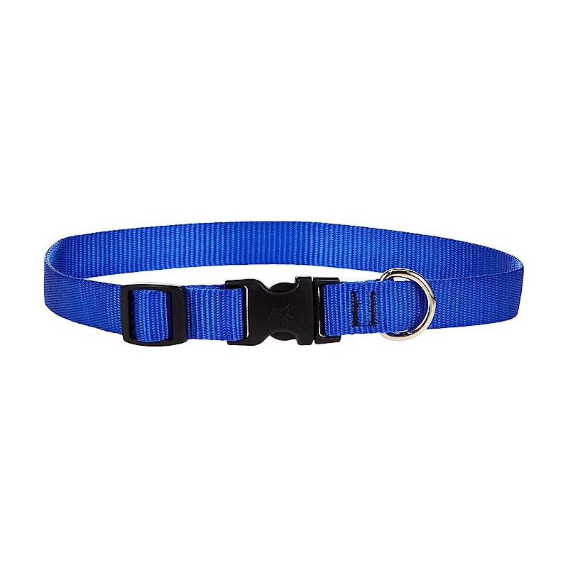 Lupinepet Comfortable Dog Collar 13/22 Inch, 3/4 Inch Widht, Blue